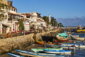 Boats at Lamu beach