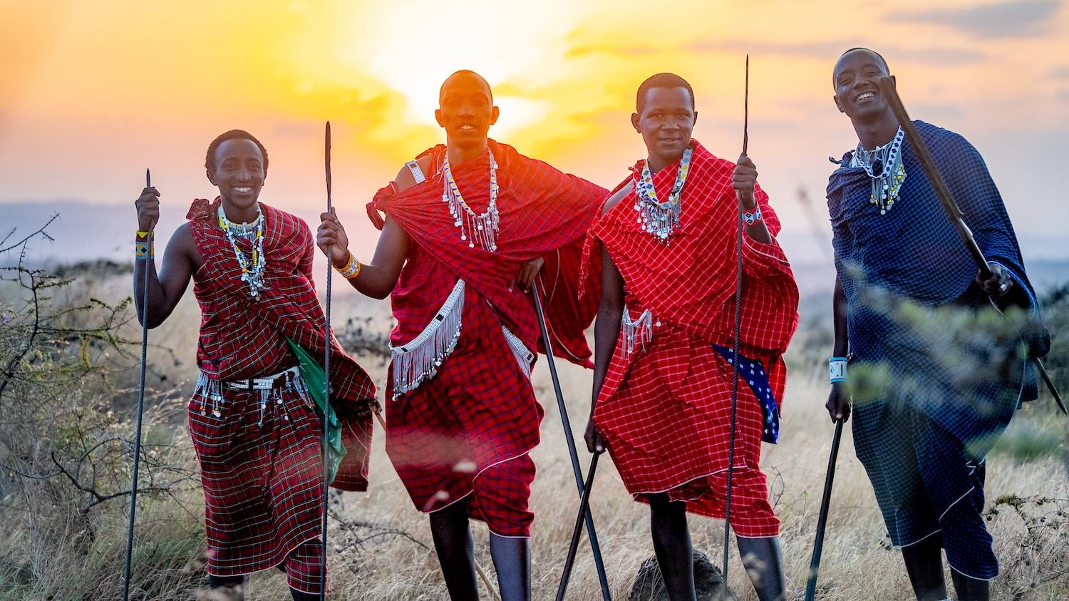 Kenyan safari with Maasai warriors